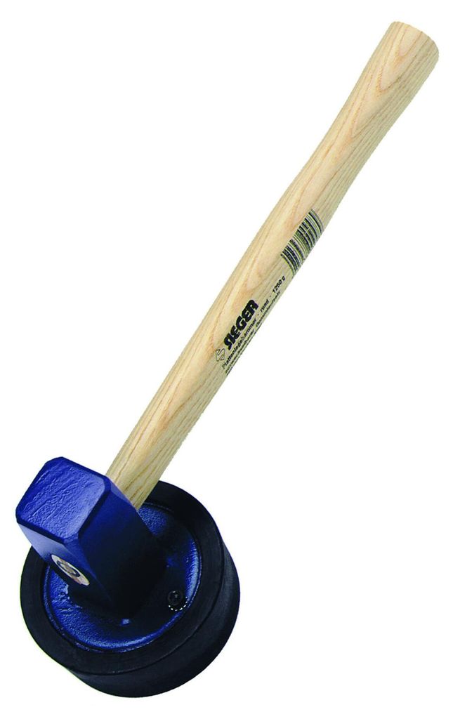Idealspaten SIEGER-Plattenlegerhammer 1500 g, rund, Produktbild 