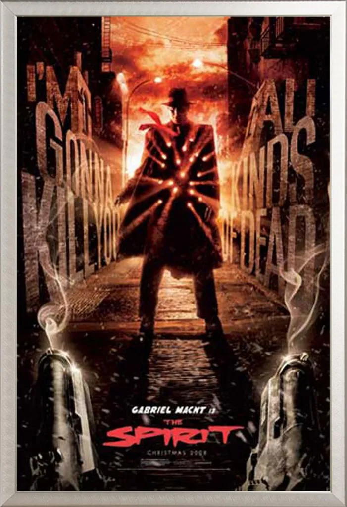 The Spirit Poster Will Eisner Maxi + Cornice Alluminio Shinsuke Argento