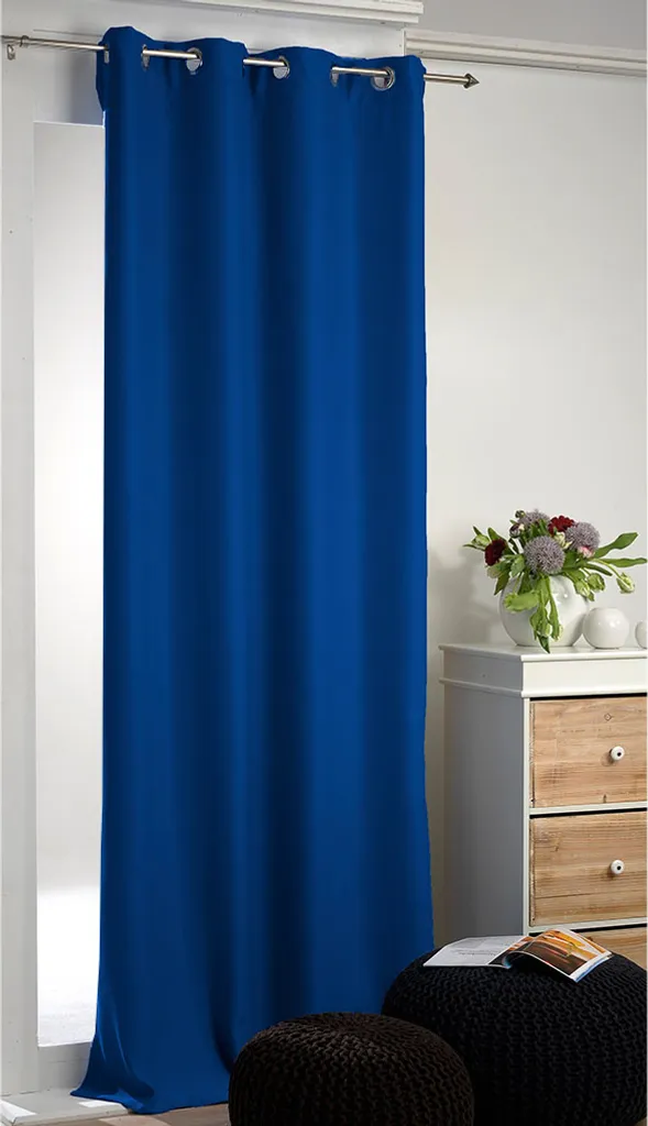 Tenda Oscurante Blu con Occhielli 270x235cm | Privacy e Buio Totale
