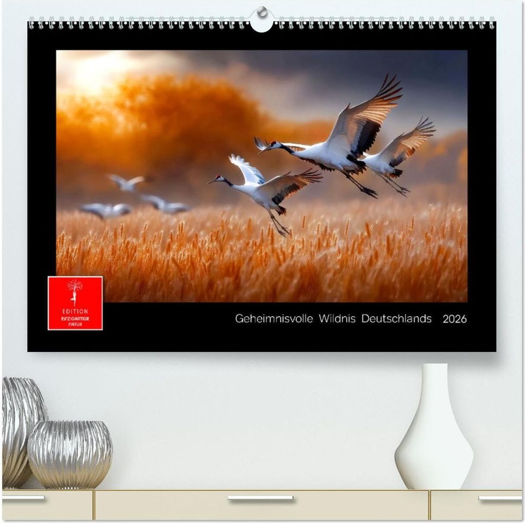 Geheimnisvolle Wildnis Deutschlands (hochwertiger Premium Wandkalender 2026 DIN A2 quer), Kunstdruck in Hochglanz