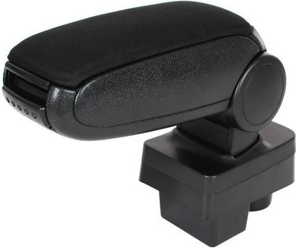 Bracciolo centrale CLAPPABLE in tessuto nero per Skoda Fabia II 06-14 Roomster 06-15