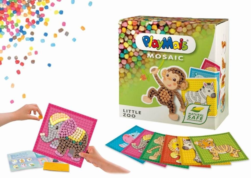 ab 3 Jahre PlayMais® BASIC PlayMais MOSAIC LITTLE ZOO Spielzeug 