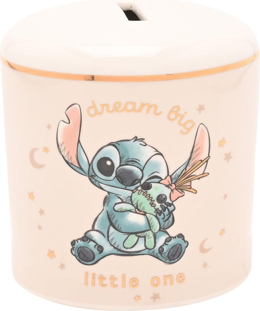 Widdop - Stitch - Baby Money Bank In Ceramic