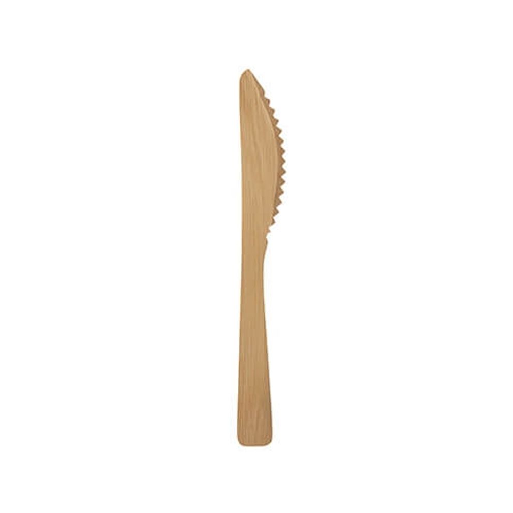 Papstar Bambus Messer "pure" 17 cm natur, 20 x 50 Stück