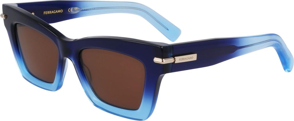 Ferragamo SF2031S Gradient dark blue transparent 52/17/145 Produktbild 