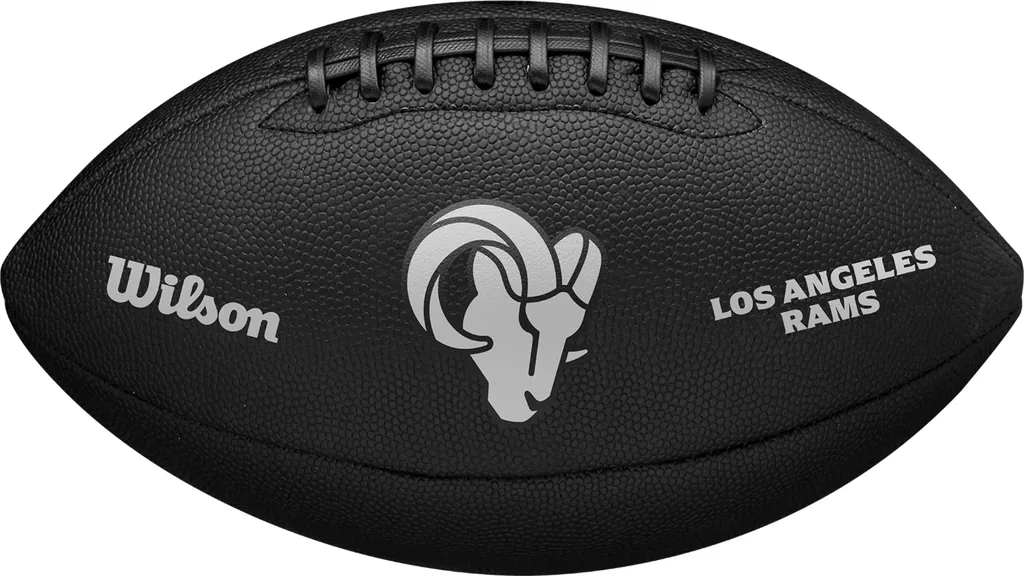 Ballon de Foot US Wilson Los Angeles Rams pour Match et Entraînement Noir