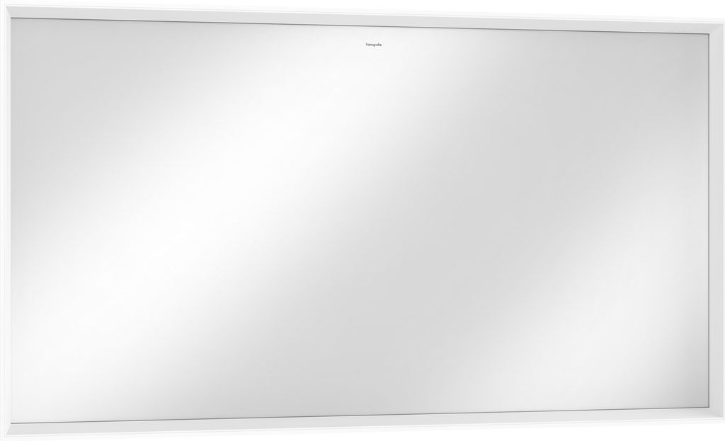 hansgrohe Xarita E Spiegel, LED-Beleuchtung mit Infrarot-Sensor, 1400x50x700mm, Mattweiß, Spiegelheizung, 54993700