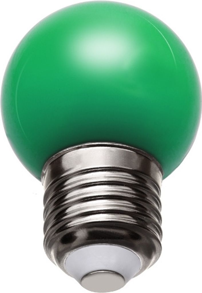 LED E27 1W 230V AC Verde SFERA N/D Lumen 270° Immagine del prodotto 