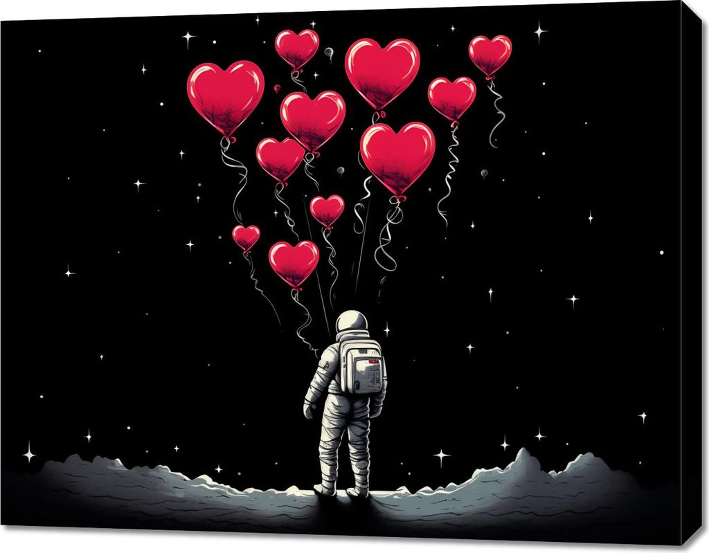 Bild 90x70cm Astronauten Eigene Zellen