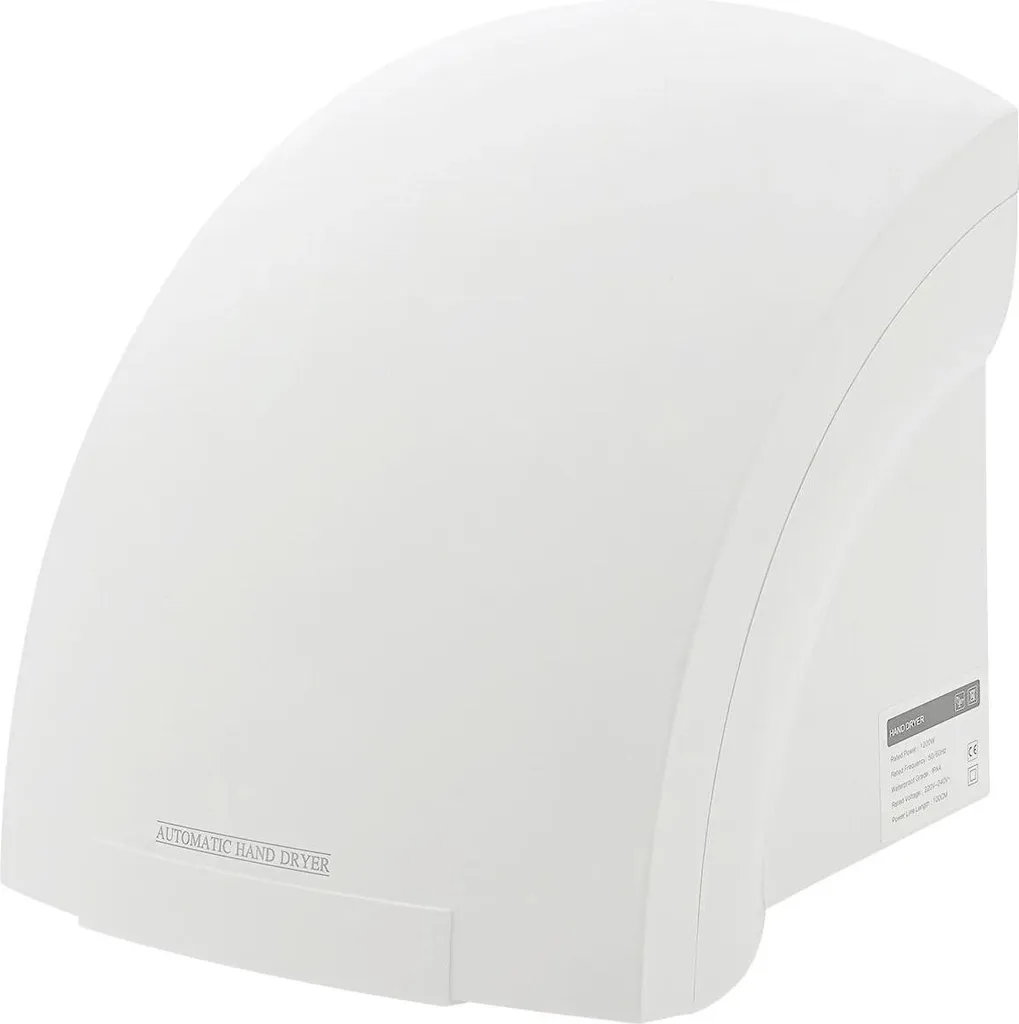 Asciugamani Elettrico Bianco Touch-free | Asciugatura Rapida per Bagni