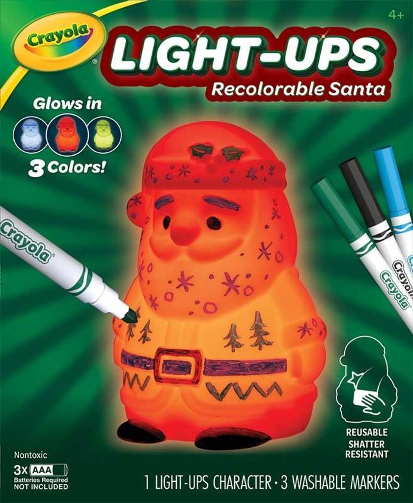 Crayola leuchtender Weihnachtsmann - kreatives Spielzeug für Kinder