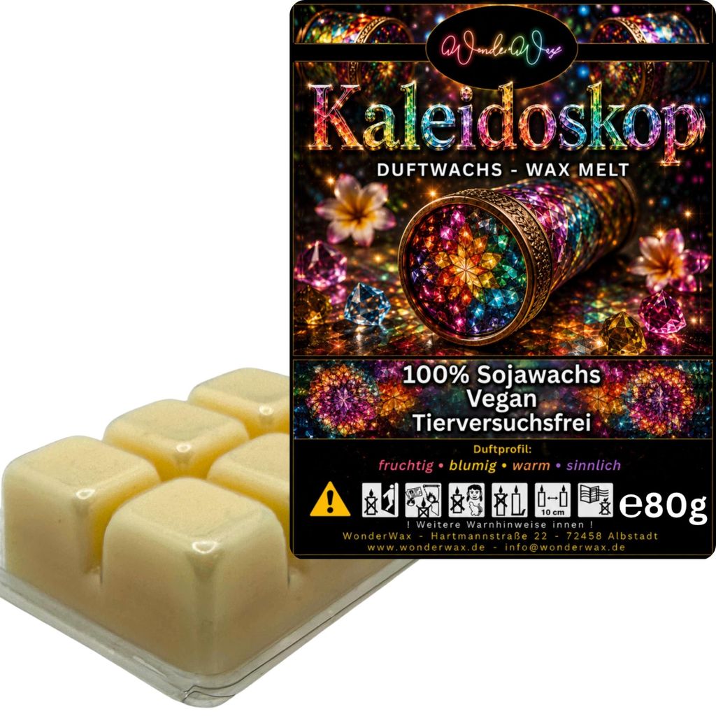 WonderWax Duftwachs Wax Melts für Duftlampe, 6 Würfel Duftmelt Wachsmelt Sojawachs Duftwachs Würfel für Raumdüfte, Wachs Duftöl Winter Indoor...