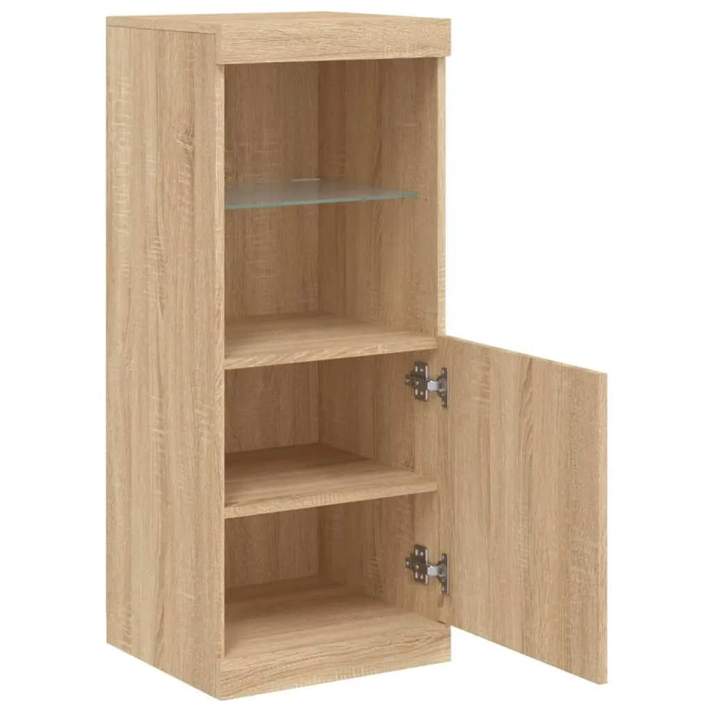 Credenza da cucina con Luci LED Bianca 60,5x37x67 cm CFW89745