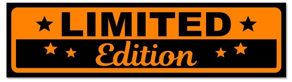 Kiwistar - Autoaufkleber - Orange - Schwarz - 20 x 5,3 cm - Limited Edition - Hinweis Aufkleber Sticker für Auto, Kfz, Fahrrad, PKW, LKW