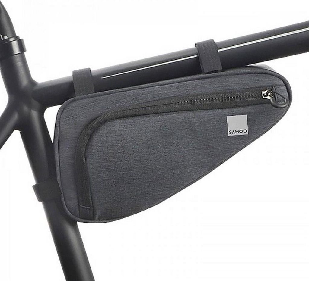 SAHOO unter-Rahmen Fahrrad Dreieck Tasche mit Schloss 1L 121469-SA schwarz