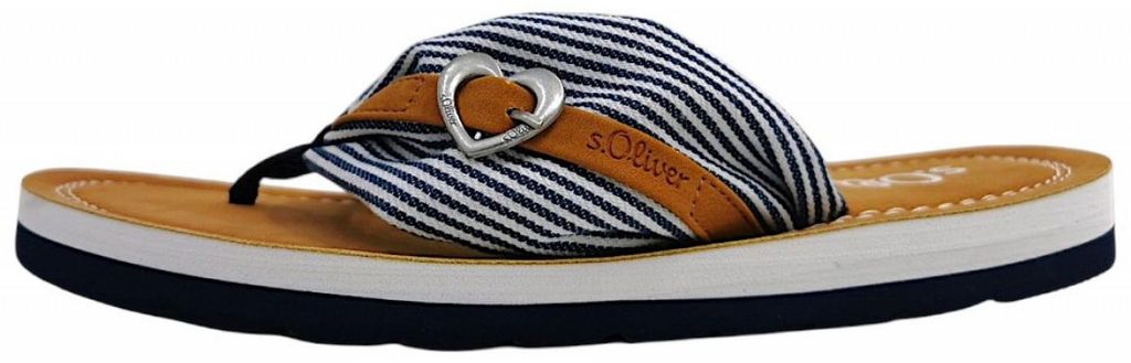 s.Oliver Flip Flop in blau, Gr. 39 Produktbild 