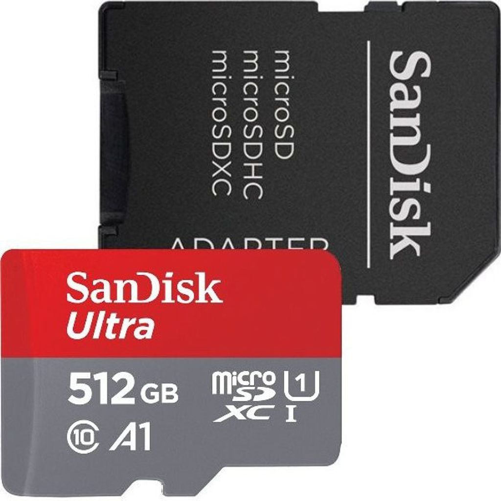 SanDisk Ultra microSDXC A1 512GB 150MB/s Adapt.SDSQUAC-512G-GN6MA