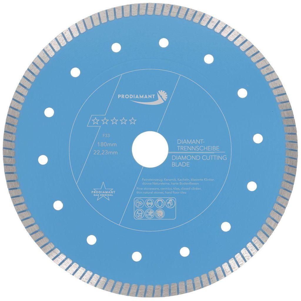 PRODIAMANT Disco diamantato da taglio 180 mm Piastrelle, Immagine del prodotto 