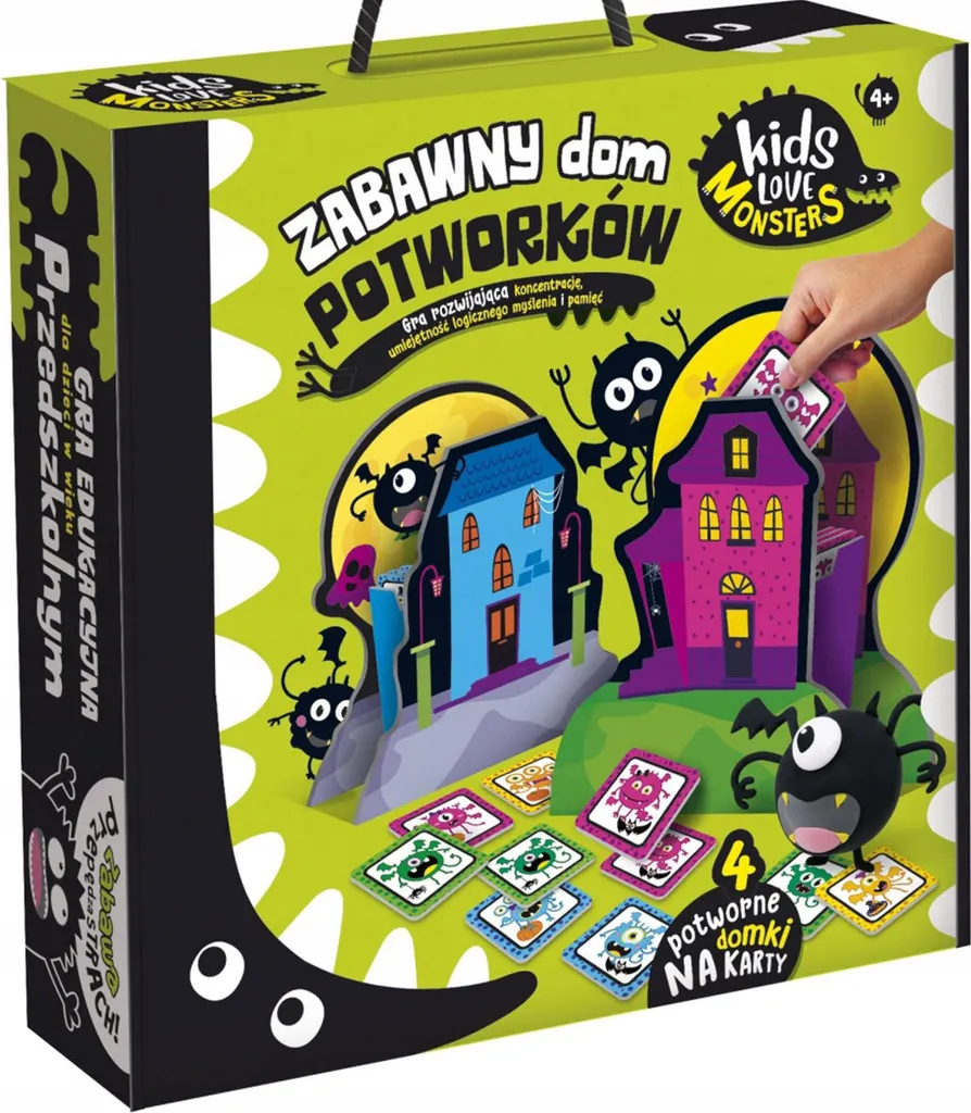 Structure gonflable Fun House 82704 avec toboggan et décor monstres - 3