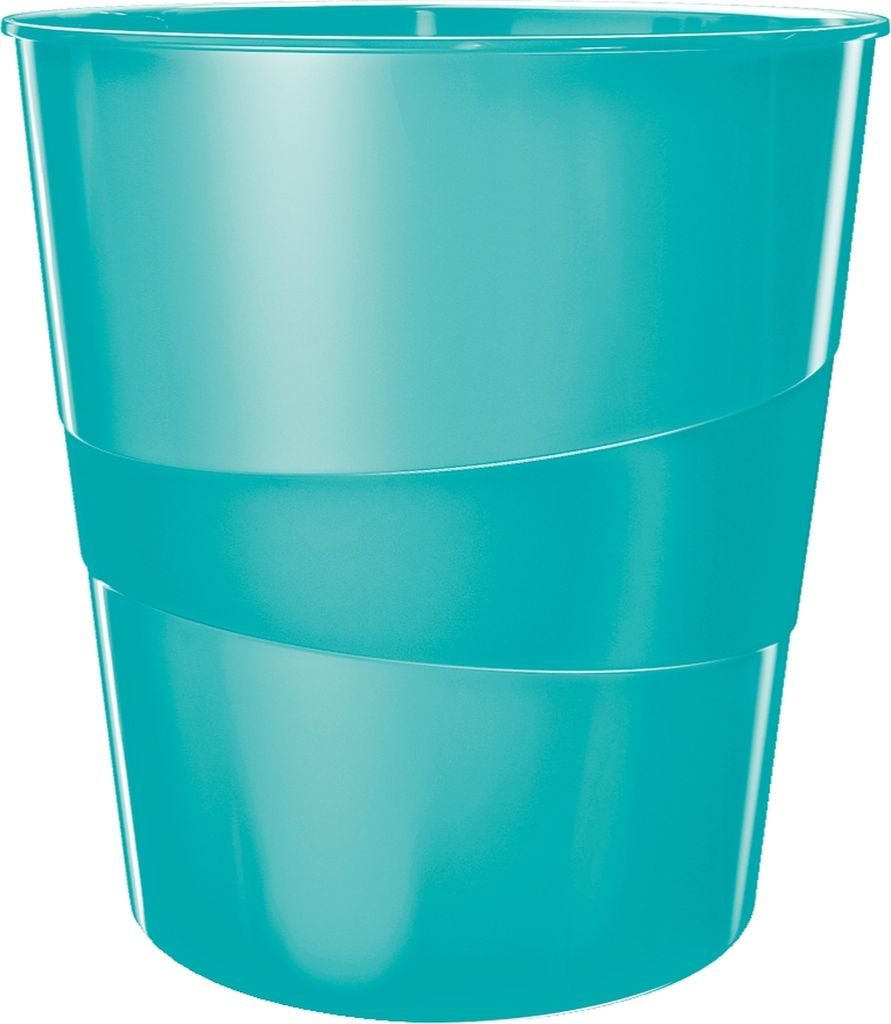 Papierkorb Wow 15l Polystyren eisblau Packung mit 6 Stück