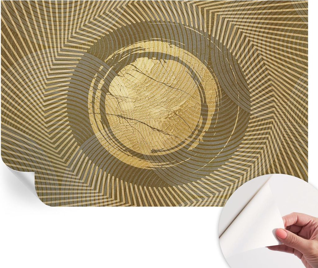 Selbstklebende Wandtapete - Dekorative Tapete für Wohnzimmer - Klebefolie für Wandbilder - Tapetenfolie für Wanddekoration - 104x70 cm - Strahle...