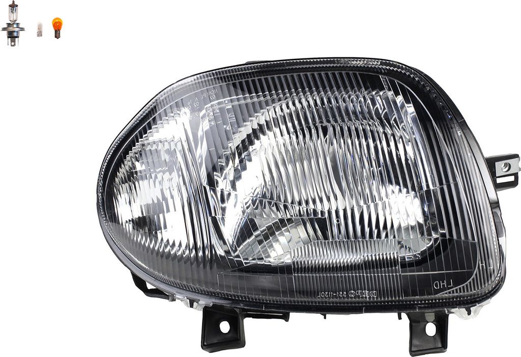 Johns, Scheinwerfer Halogen passend für Renault Clio BB BC CB 98-01 Rechts Leuchtmittel 7701045169 260104030R 7701045994