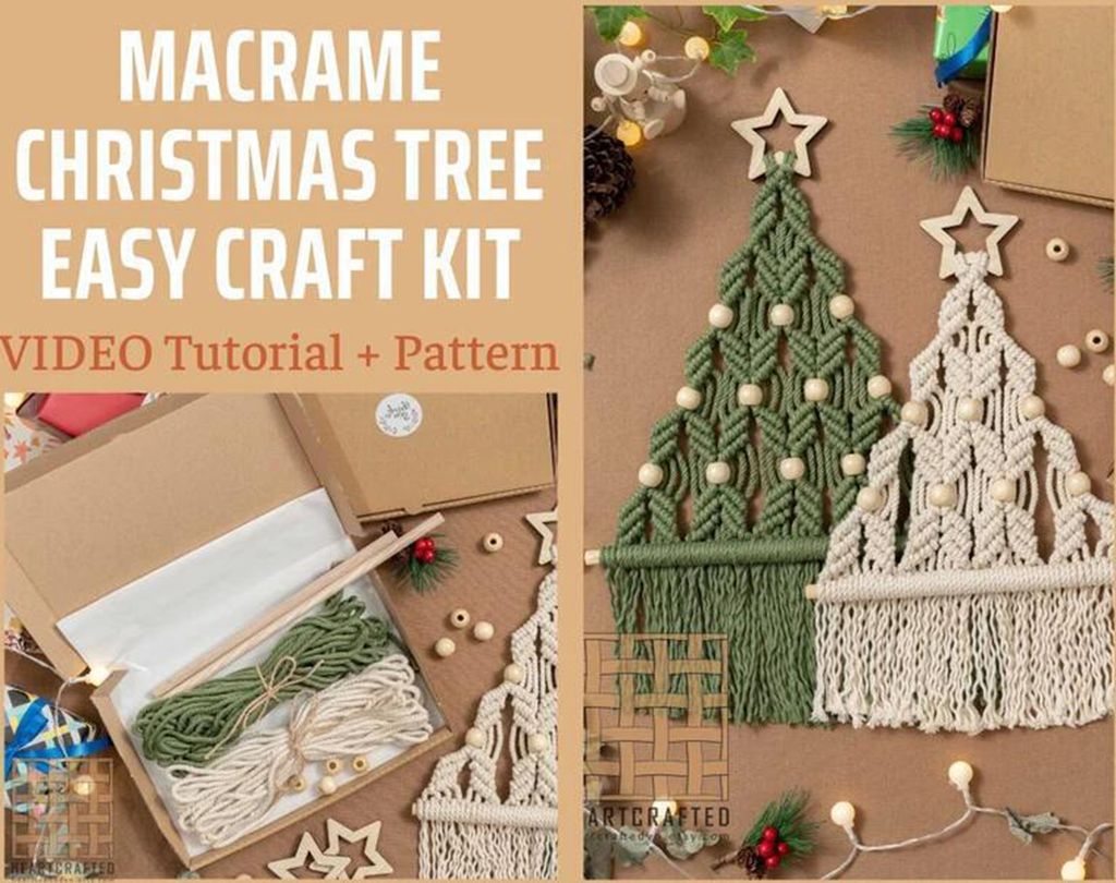 1 Set DIY Material Pack Bohemian Quaste Design Home Dekoration Handiwork Wand Hanging Weihnachtsbaum Makrame DIY Kit für Wohnzimmer