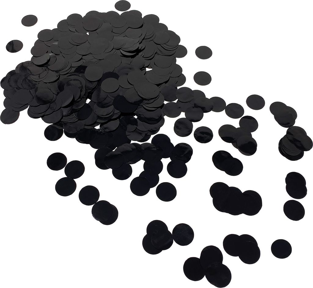 Oblique Unique Konfetti schwarz rund glänzend Tisch Deko Produktbild 