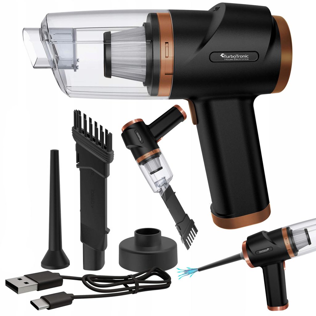 Odkurzacz ręczny samochodowy TurboTronic 2w1 dmuchawa do Zdjęcie produktu 
