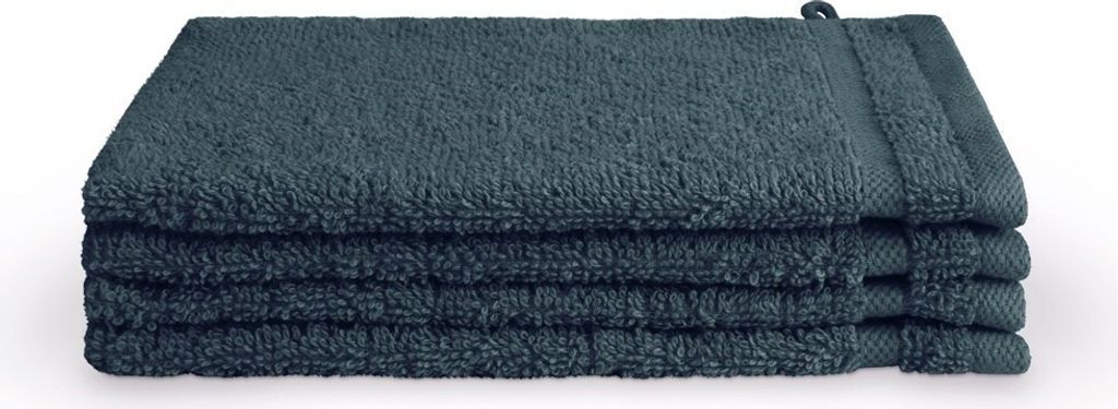 Byrklund Waschhandschuh Bath Basics Dunkelblau - 4x 16x21 cm