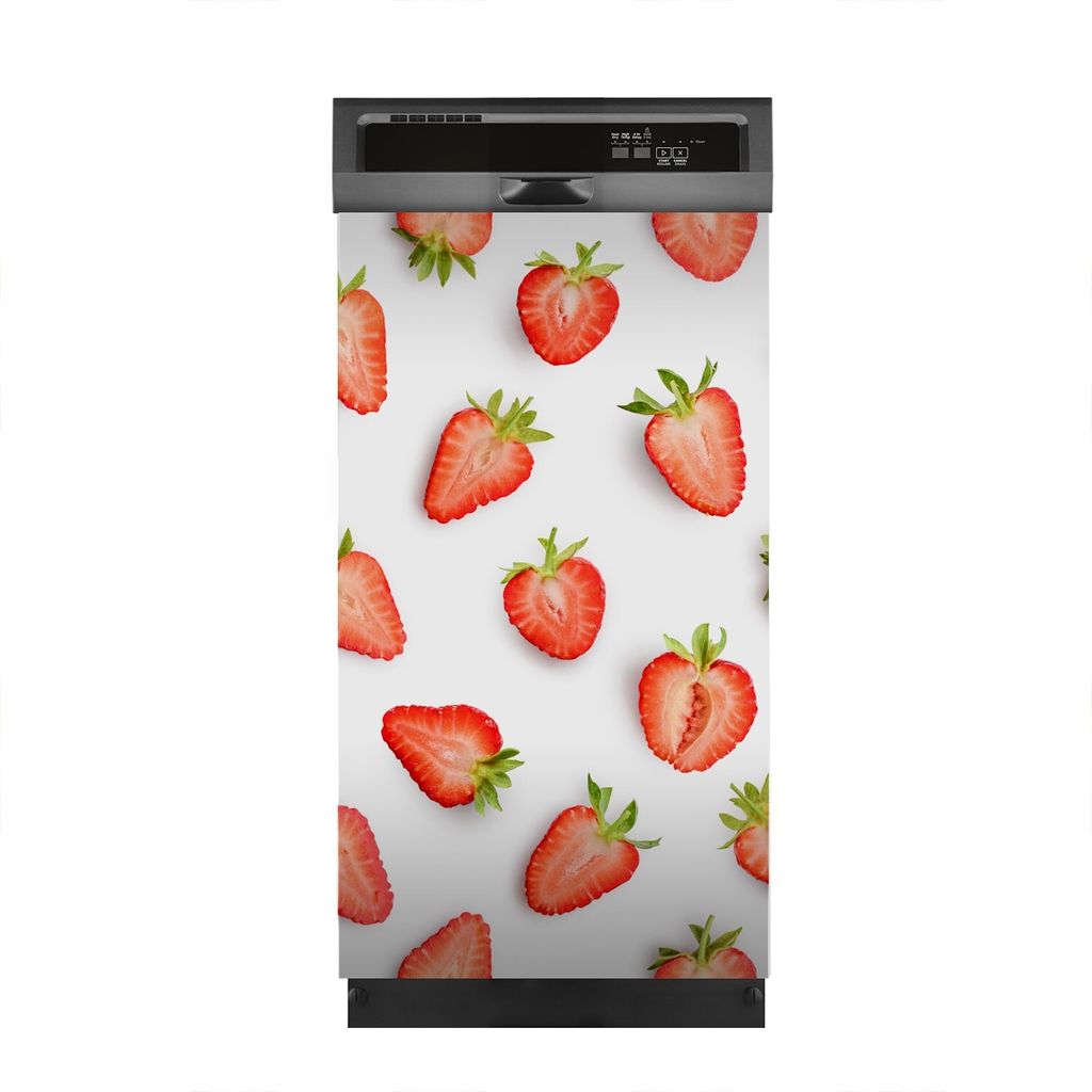 Aufkleber sticker 45x80 cm Dekorative folie Spülmaschine - Weiße Früchte