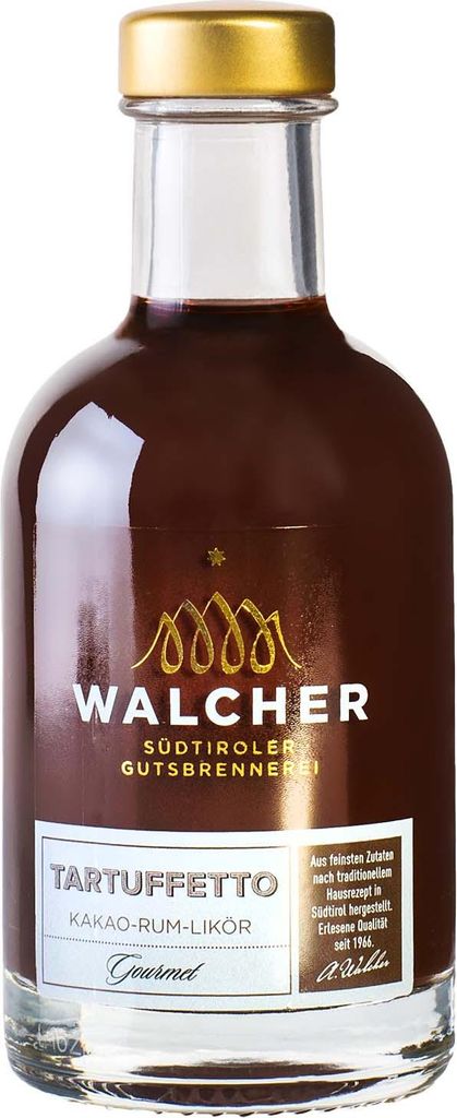 Walcher Tartuffetto Kakao-Rum-Likör 0,7L 17 % vol. Aperitif Dessert