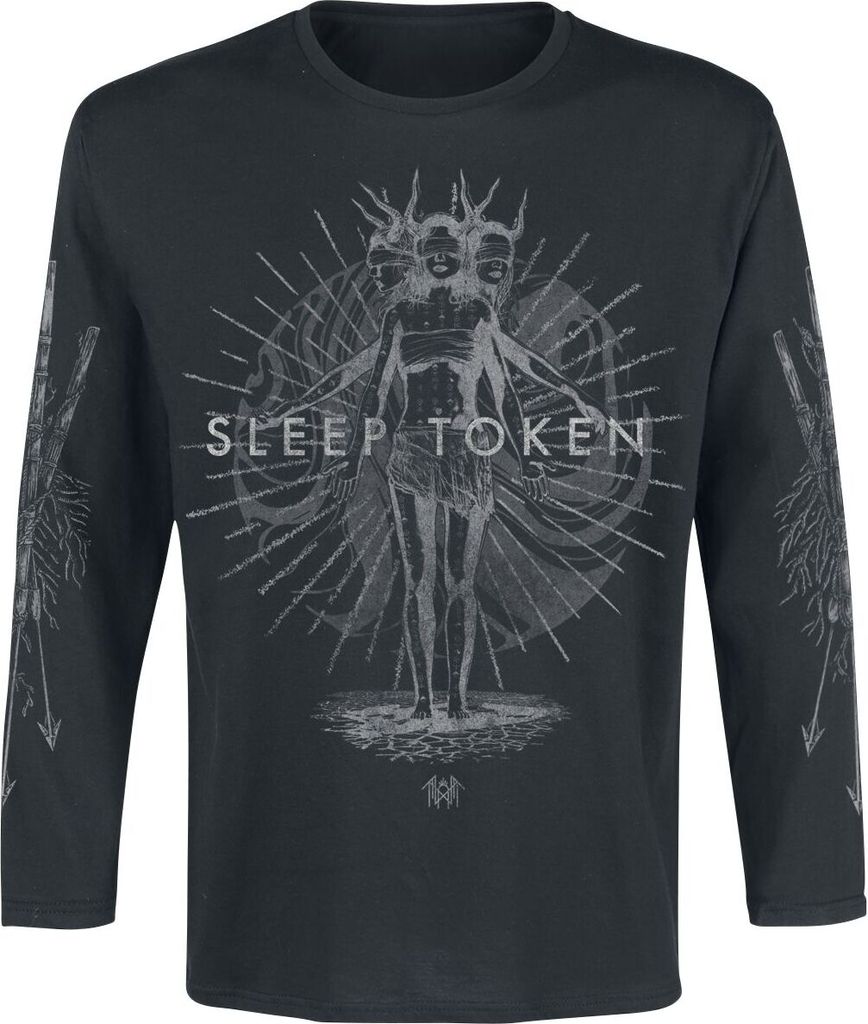 Sleep Token Langarmshirt Herren Rain Mineral schwarz XL