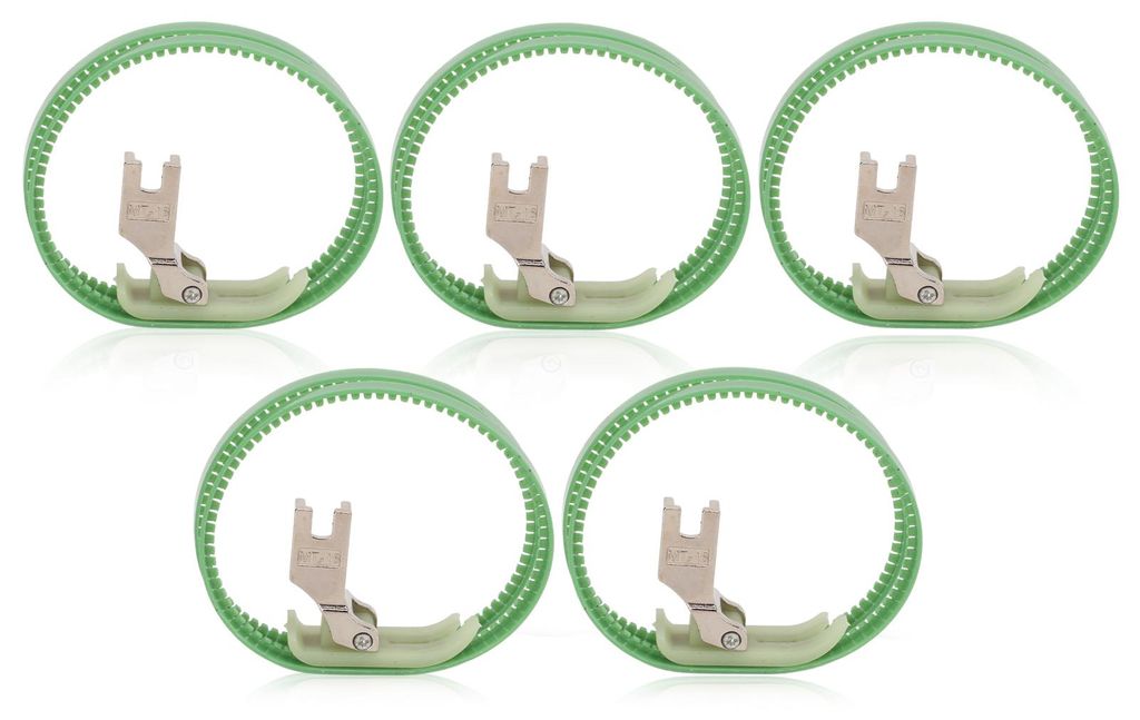 5PCS Doppelring-Nähfuß Edelstahl Nähen für industrielle Universalmaschine