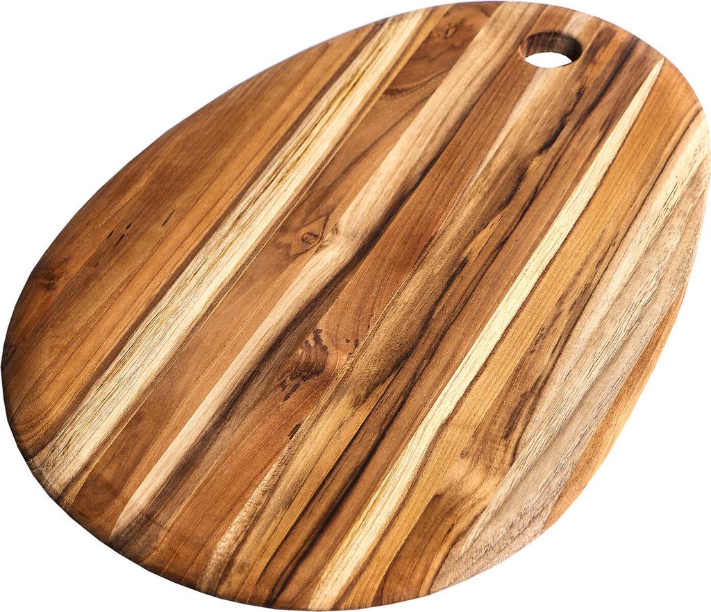 TEAKHAUS Ovales Schneidebrett, S