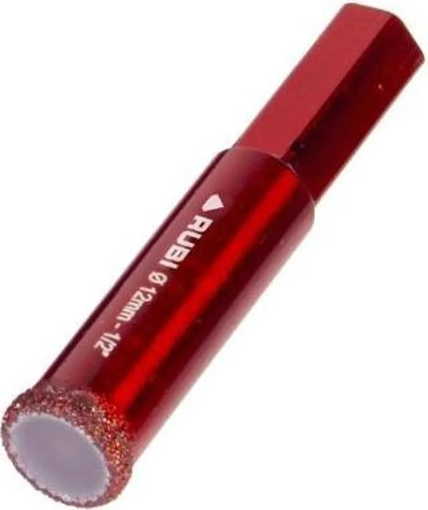 Trépan diamant RUBI DRYGRES 4DRILL 12 mm - Réf 5927 pour perçage à sec - 2