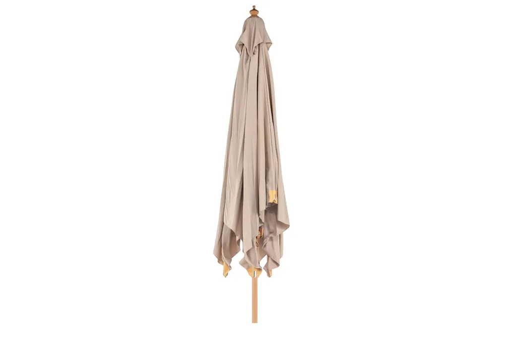 Grand parasol de jardin marron Naxos Venture Design pour terrasse 3m