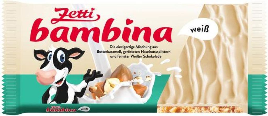 Zetti bambina weiß Tafel 100g Produktbild 