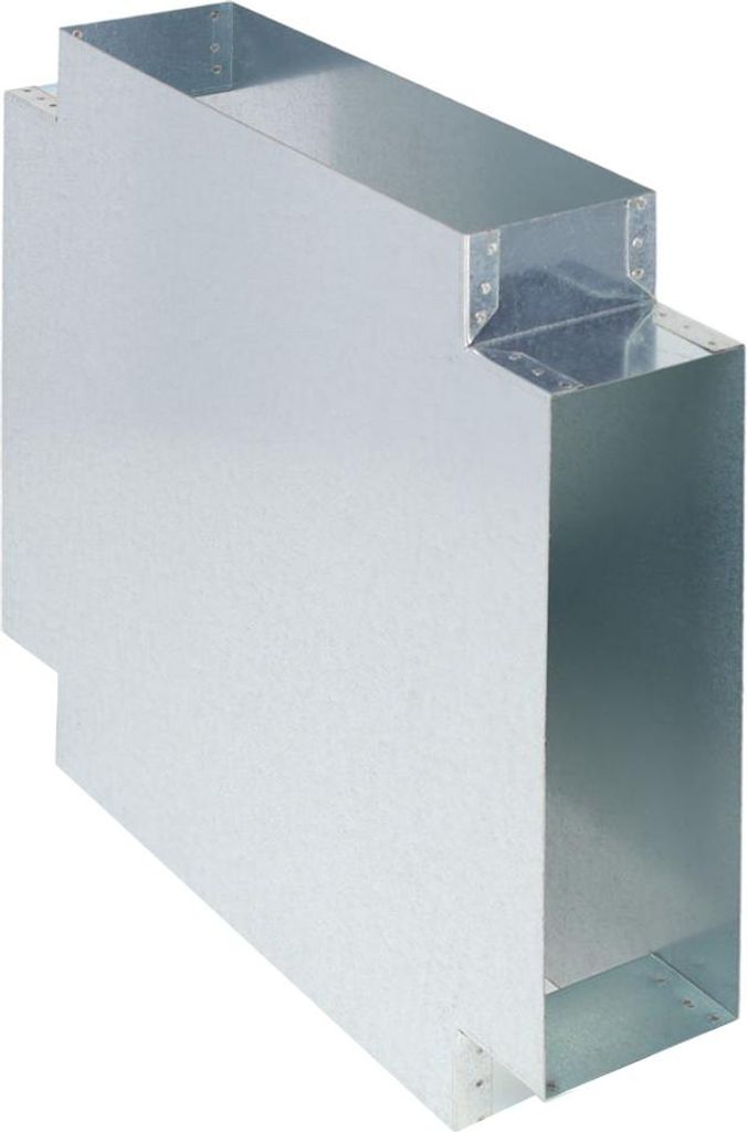 Flachkanal Doppel-T-Stück 90° 300 x 90 mm