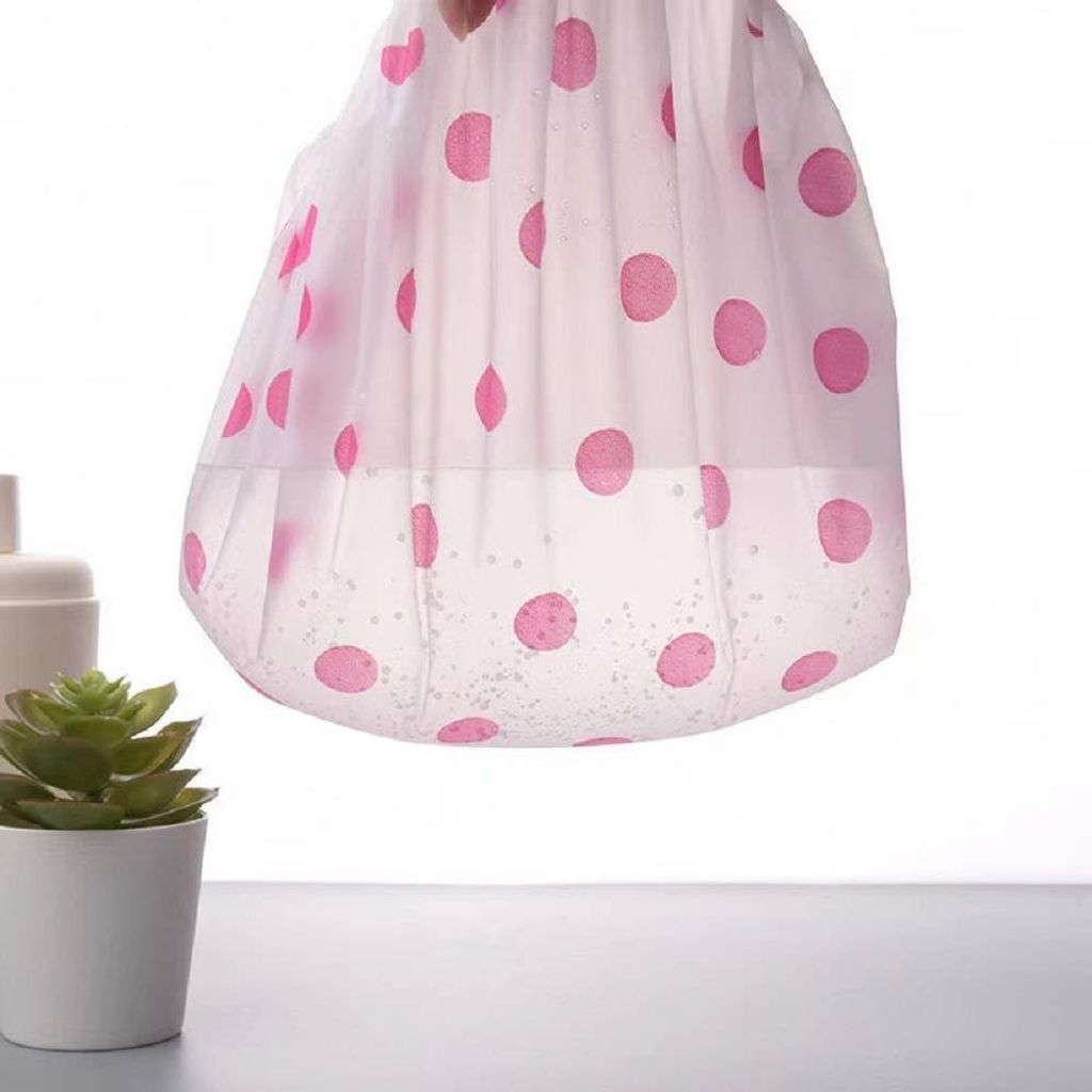 4 Stück wasserdichte Duschhaube - Set aus wiederverwendbaren großen Kappen für Frauen und Mädchen - elastische Haarkappe - geeignet für Make-u...
