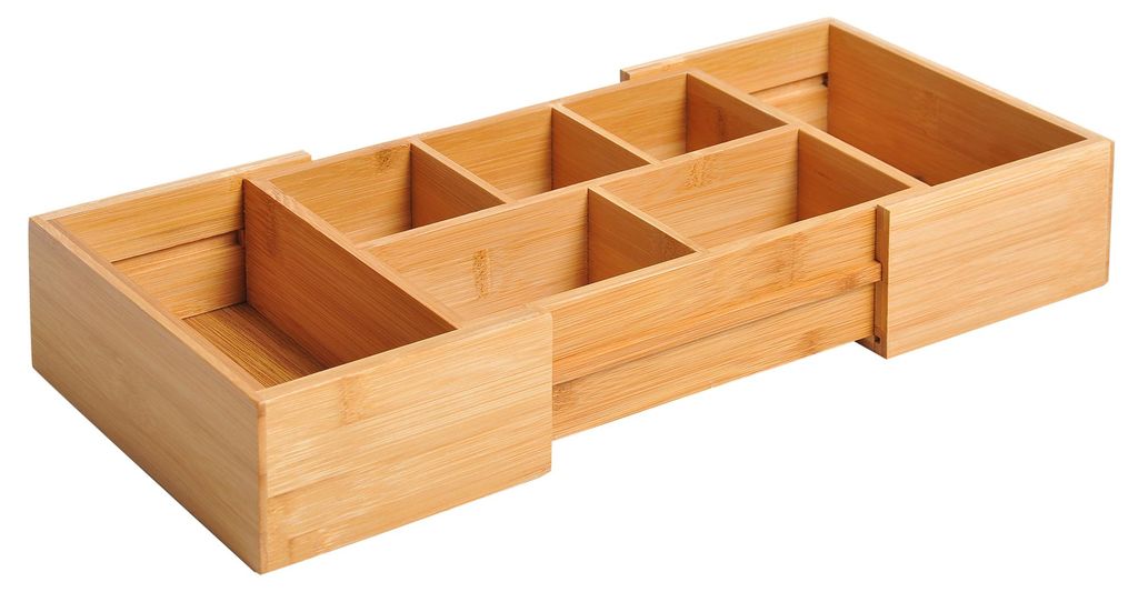 HOMCOM Opbergbox, sorteerbox, ladeorganizer, uitschuifbaar, Productafbeelding 
