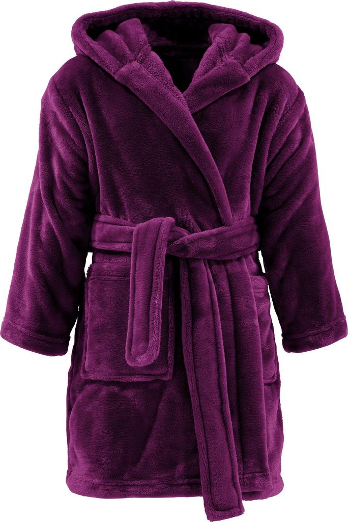 REDBEST Kinder-Bademantel Perris" mit Kapuze beere 122 / 128"