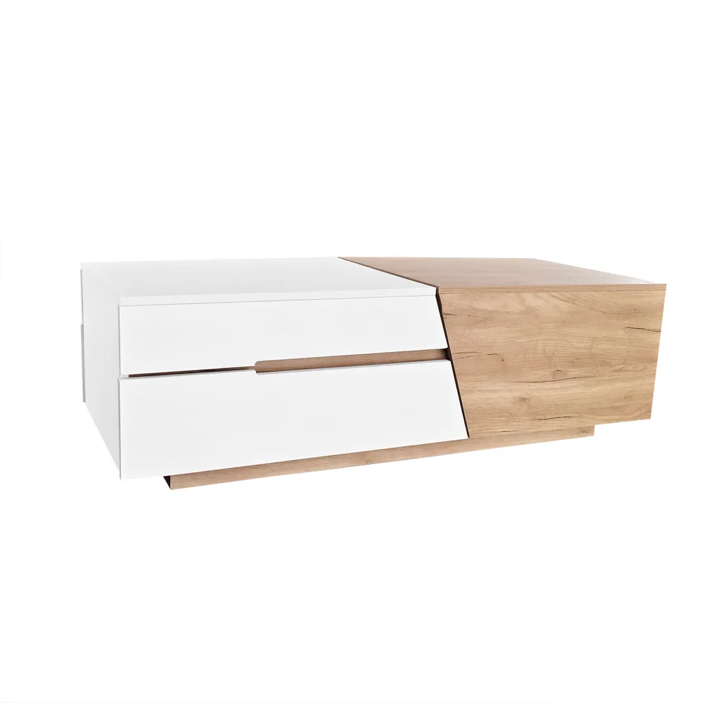 Merax Table Basse avec Rangement Caché et Plateau Extensible de 120cm - 10