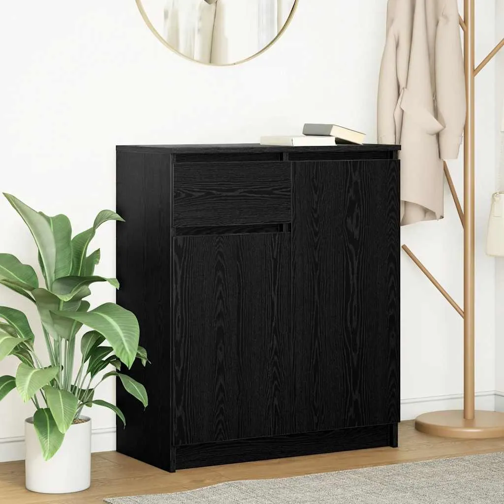 Maison Exclusive Credenza Rovere Nero 71x35x84 cm | Mobile Design Living