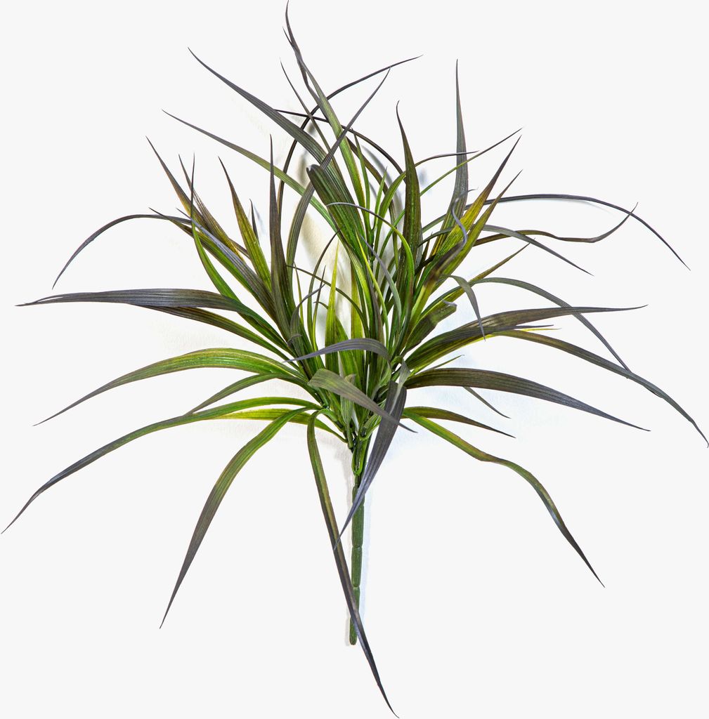 artplants.de Deko Schilfgras MARIETTO auf Steckstab, grün-rot, 45cm - Künstlicher Schilf
