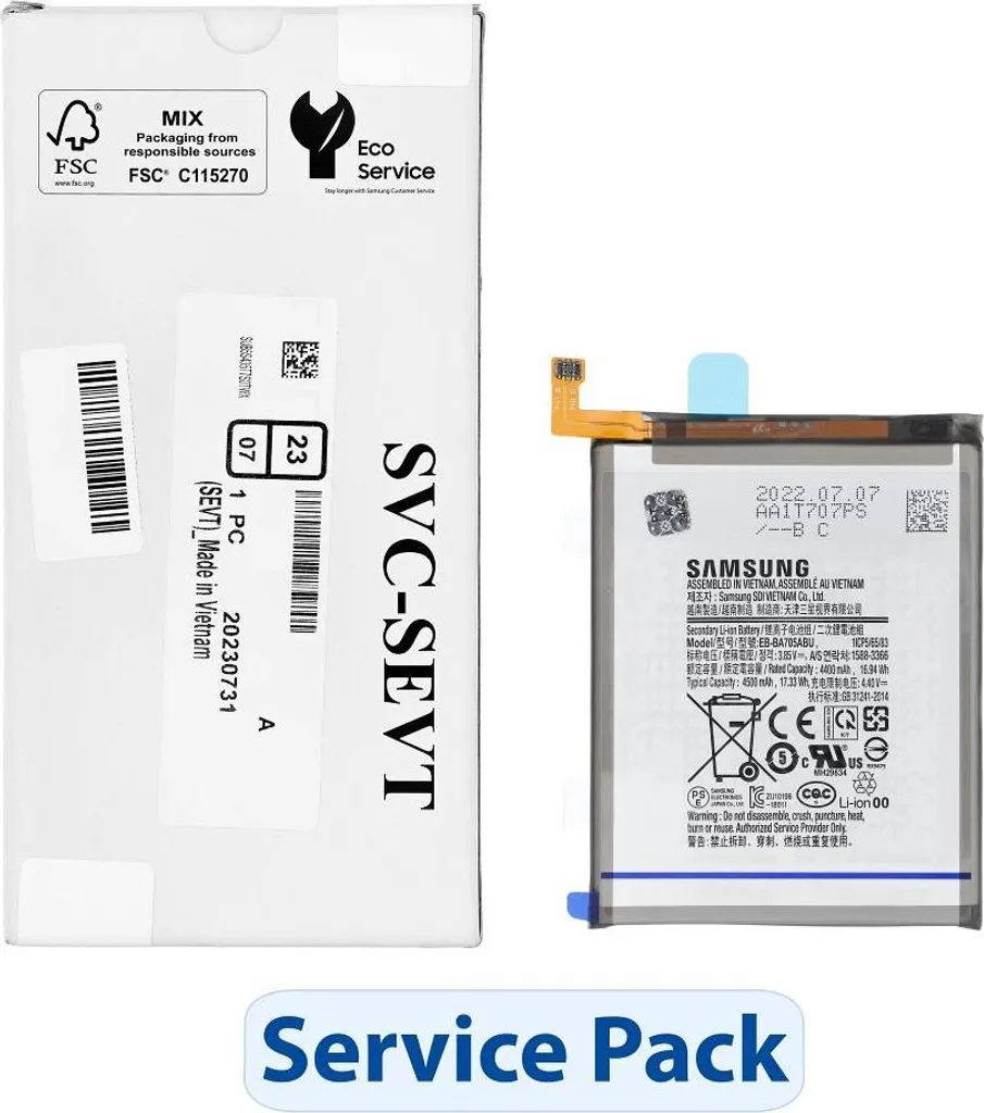 Batterie EB-BA705ABU Li-ion pour Samsung Galaxy A70 - Pièce GH82-19746A
