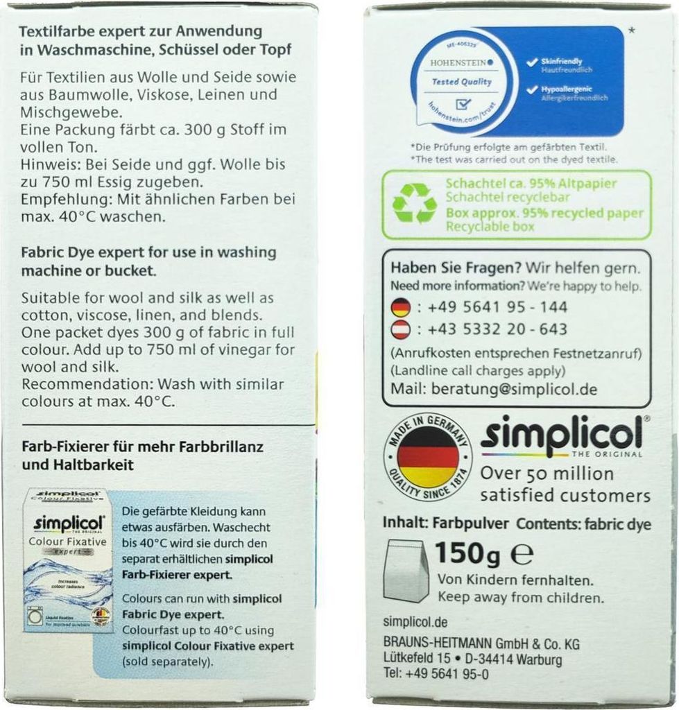 Simplicol 1713, Zelená, 1 kusov, 150 g, Box, Nemecko Obrázok produktu 
