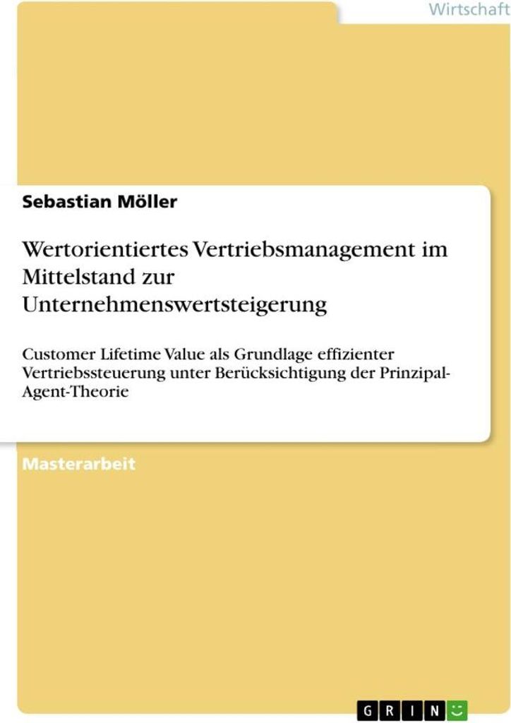 Wertorientiertes Vertriebsmanagement im Mittelstand zur Unternehmenswertsteigerung