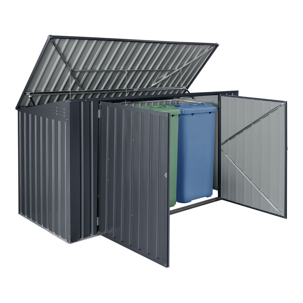 Afvalcontainerbox Grebin voor 3 afvalcontainers van 240 Productafbeelding 