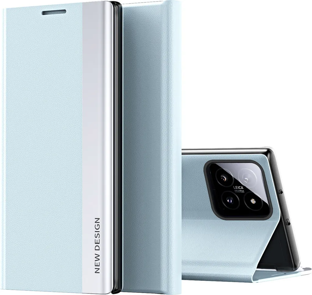 Offerta Custodia Xiaomi 14 Blu Magnetica Stand - Prezzo Imbattibile